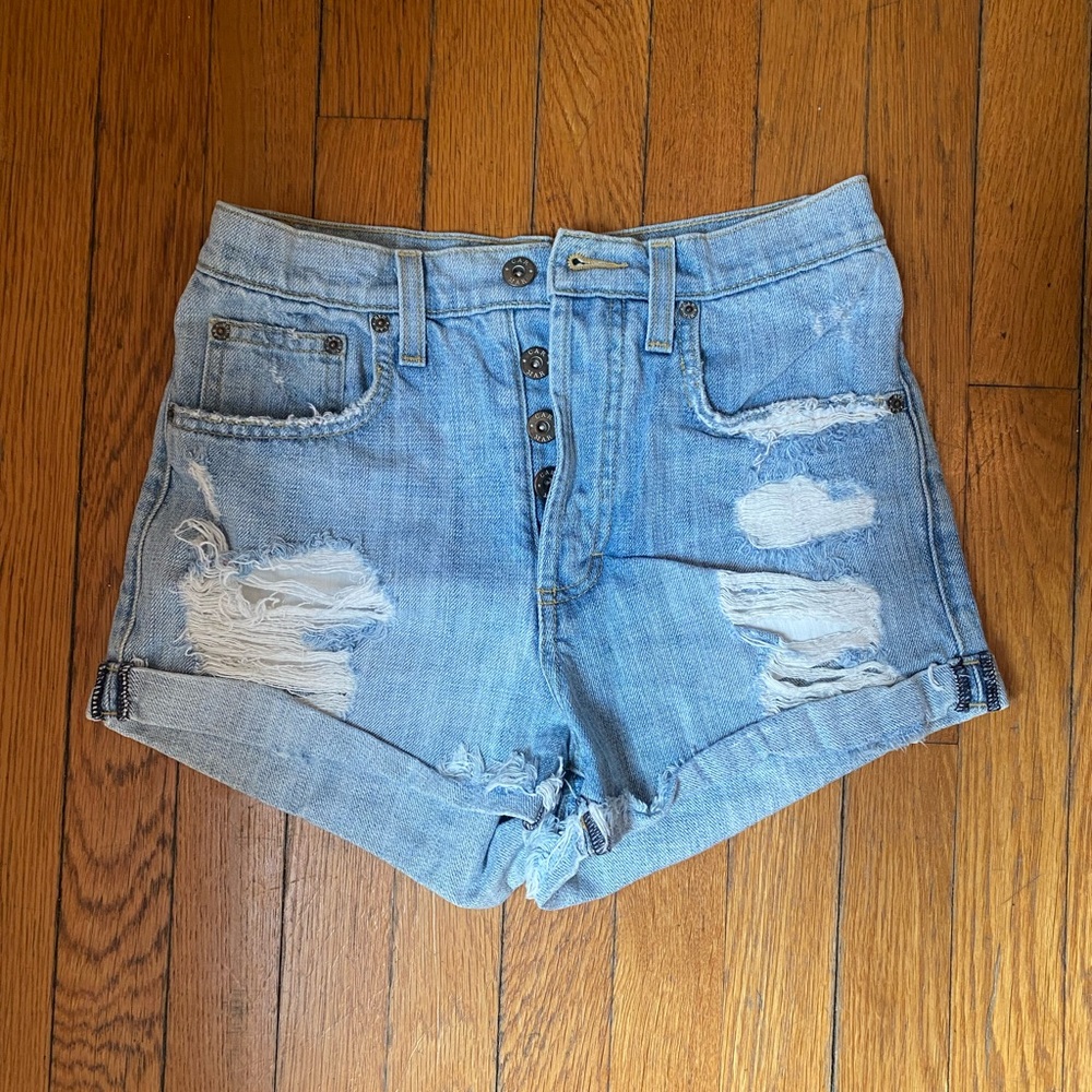 Car Mar High Waist Jean Short 24